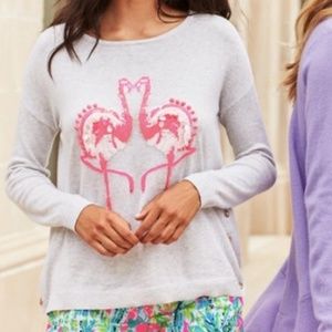 Lilly Pulitzer Caralynn Sweater Flamingo Size XL